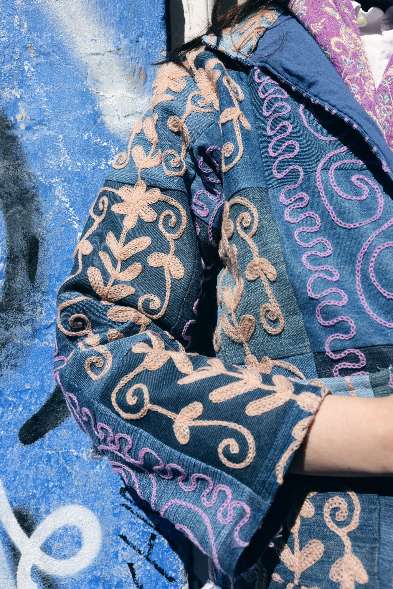 PRAANAM - RAMA DENIM JACKET / LILLY AND MAUVE