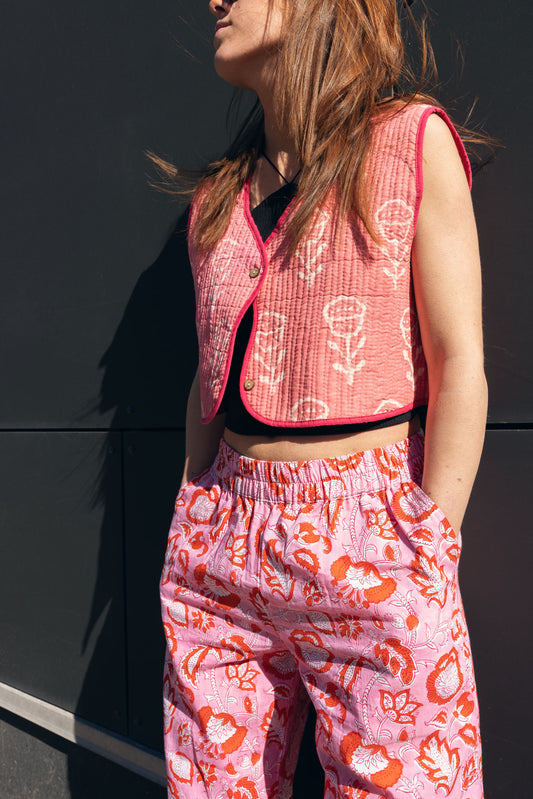 SS25 - LOTO TROUSERS / TAFFY PINK AND LOVE RED