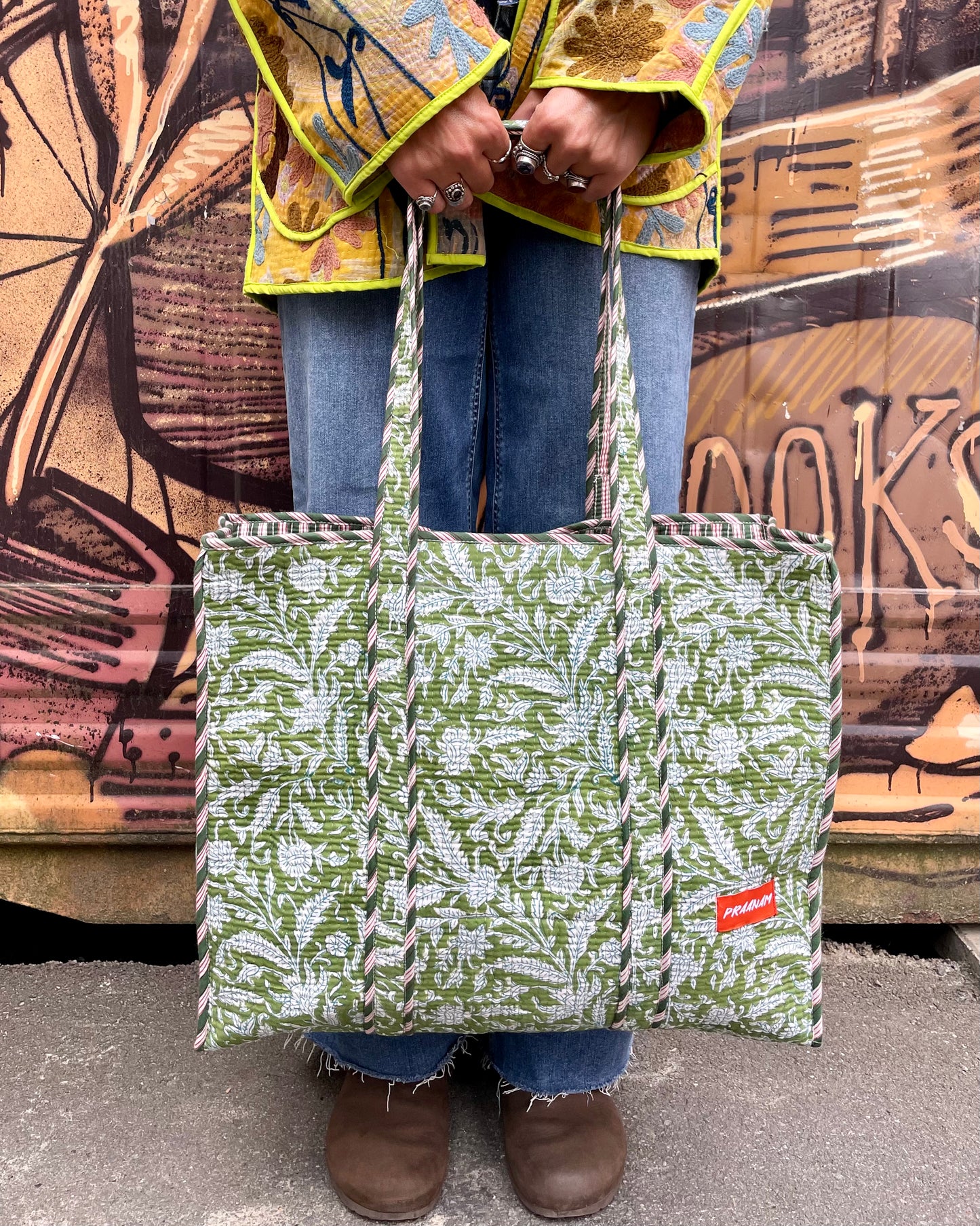 PRAANAM - SUMMER BAG / VERDE