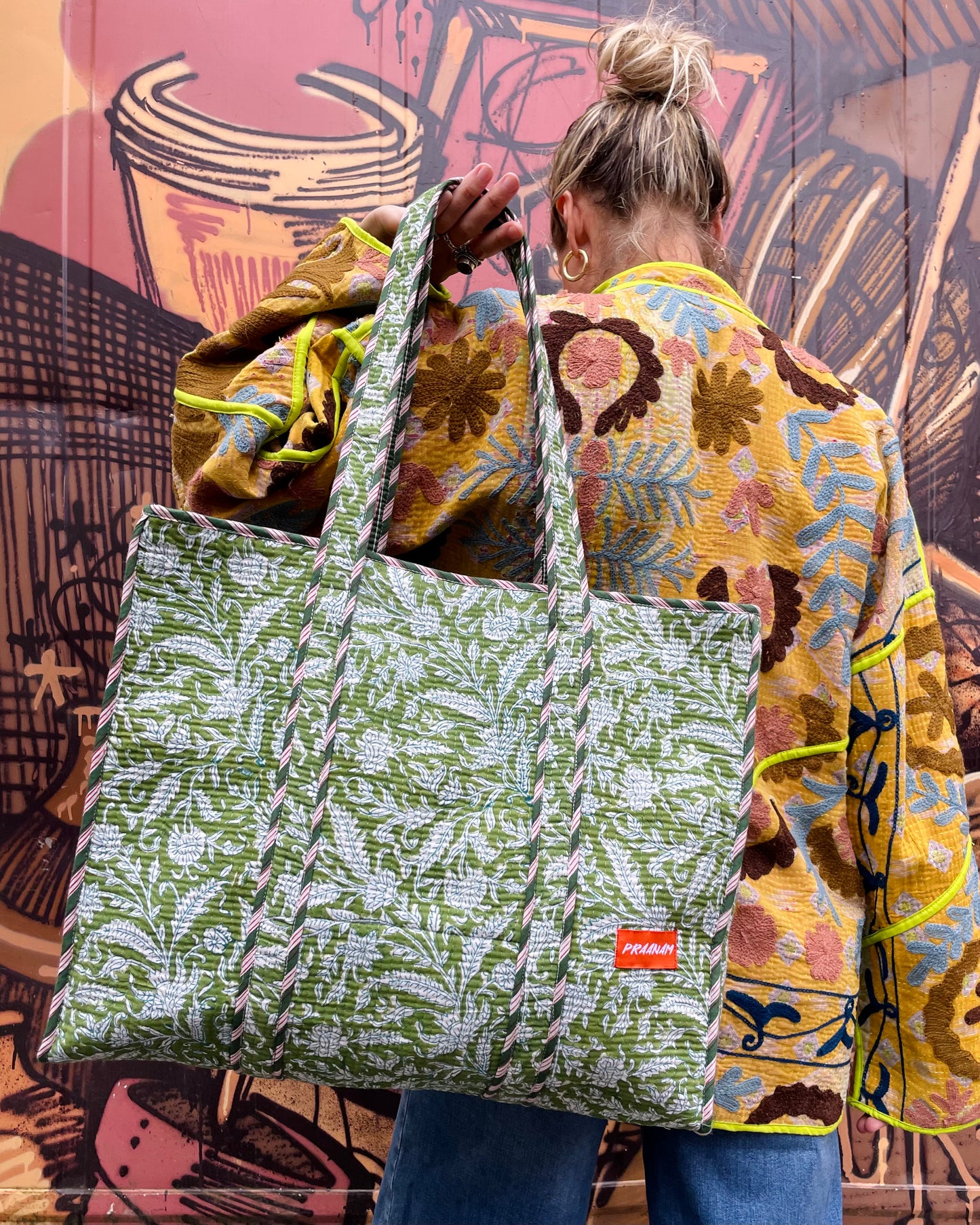 PRAANAM - SUMMER BAG / VERDE