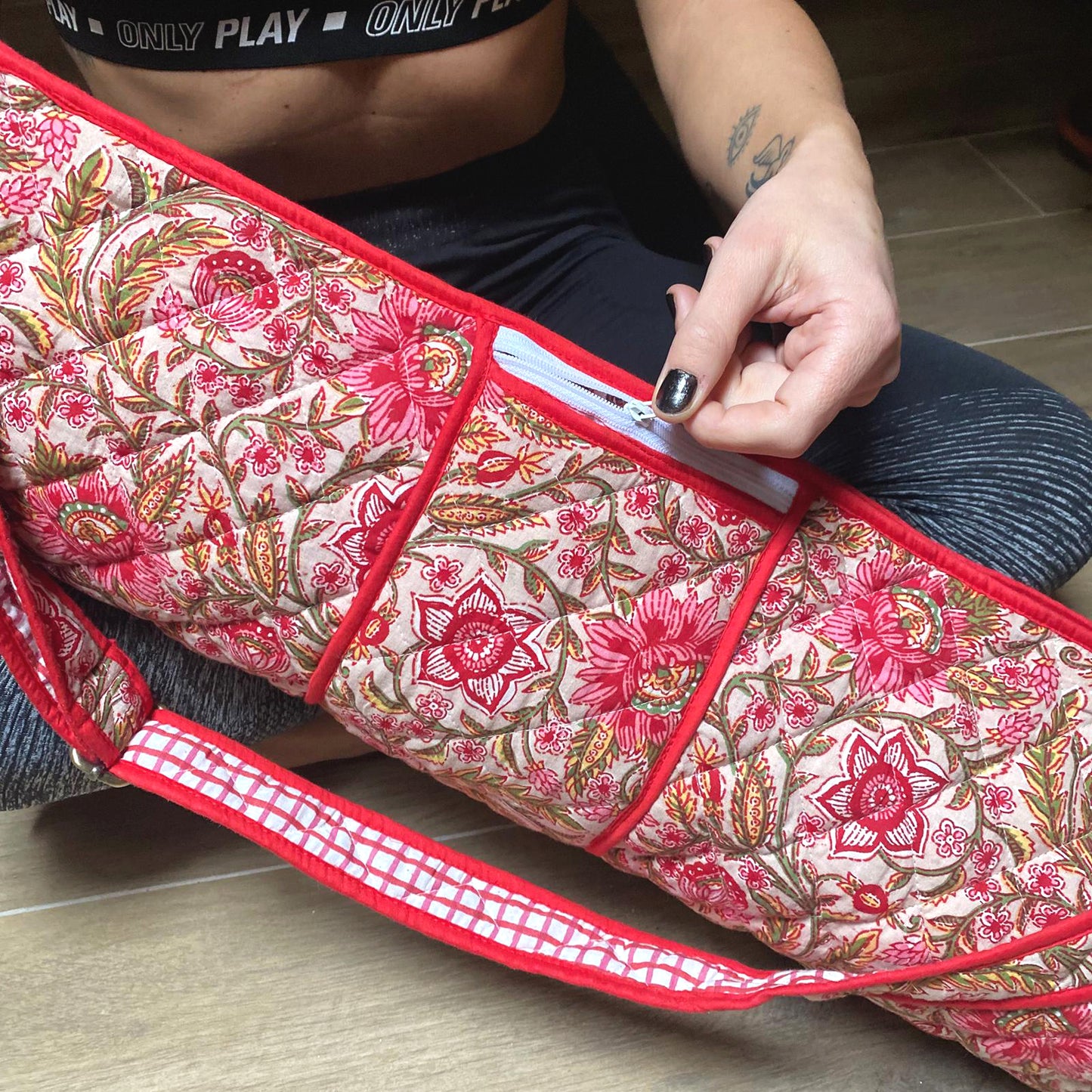PRAANAM - ASANA BAG / RUBY BLOOM
