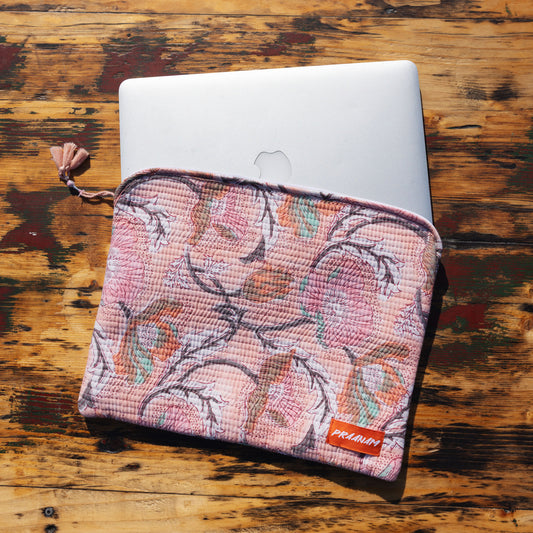 PRAANAM - LAPTOP BAG / BLUSH GARDEN