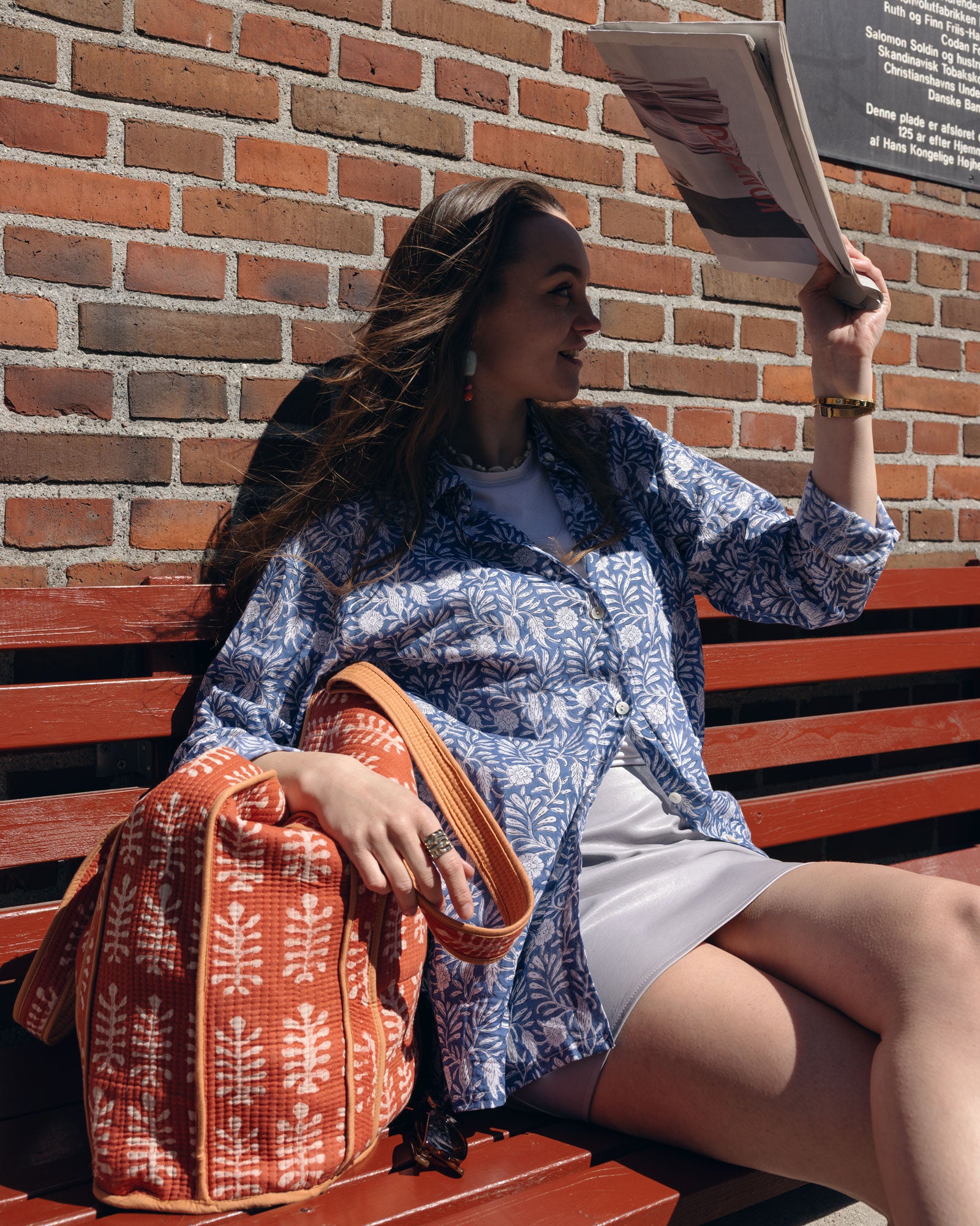 Jasmine shirt - Ocean blu