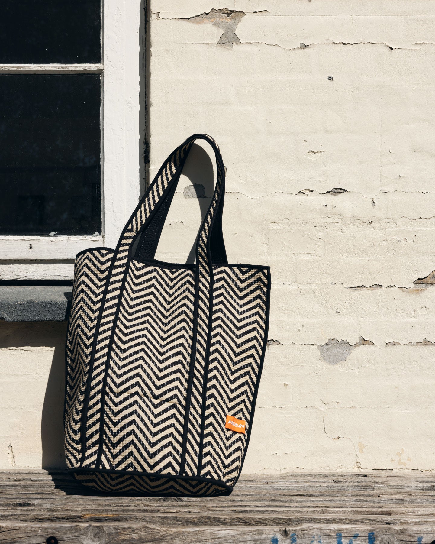 Kora Bag - Zebra Black and soft cream