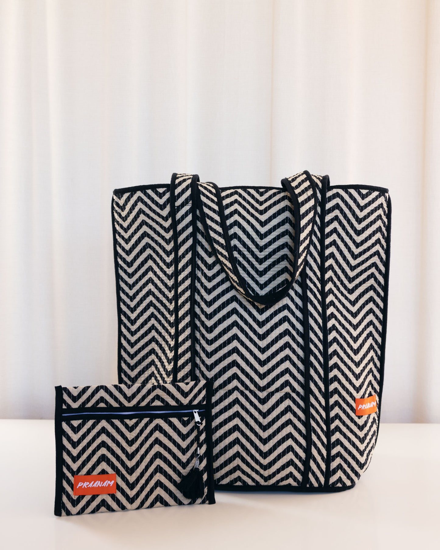SS25 - KORA BAG / ZEBRA BLACK AND SOFT CREAM