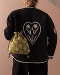 Rani Pouch - Green and Yellow
