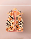 Kala Vest - Cream/Orange