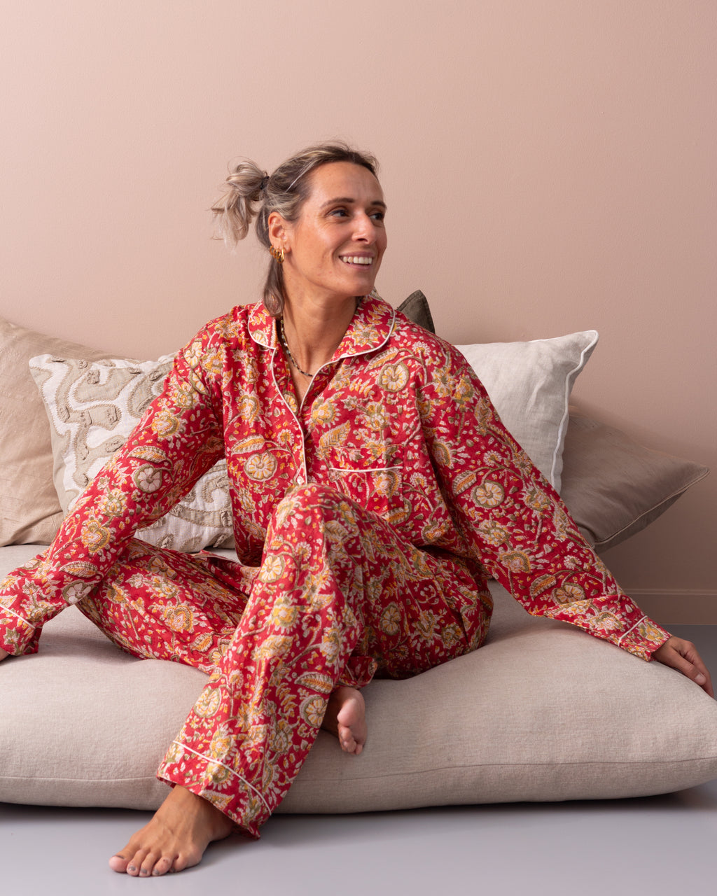 Taara pyjamas - Love Red
