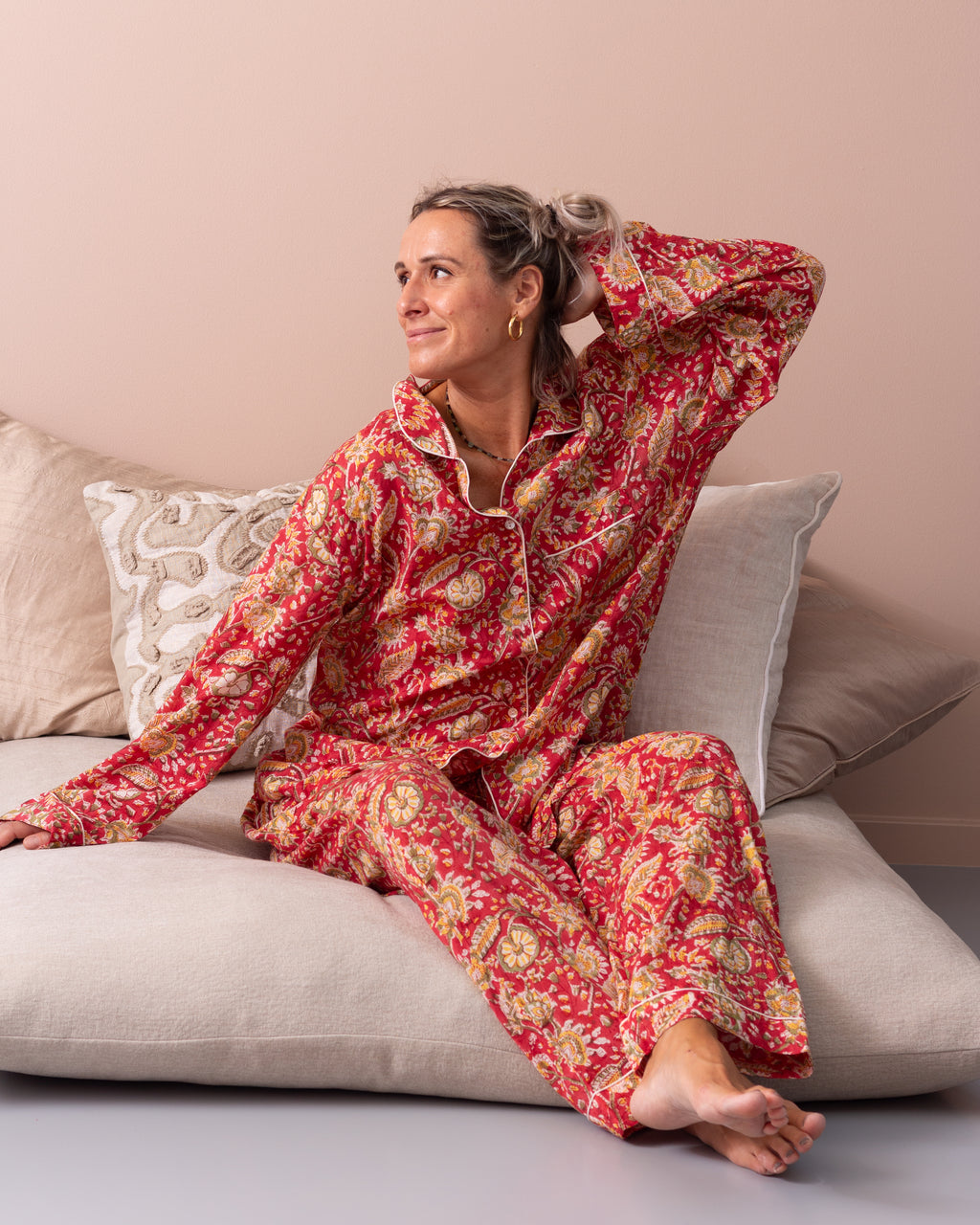 Taara pyjamas - Love Red