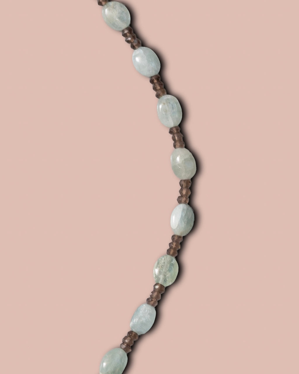 Selva Necklace - Smoky Quartz and Aquamarine