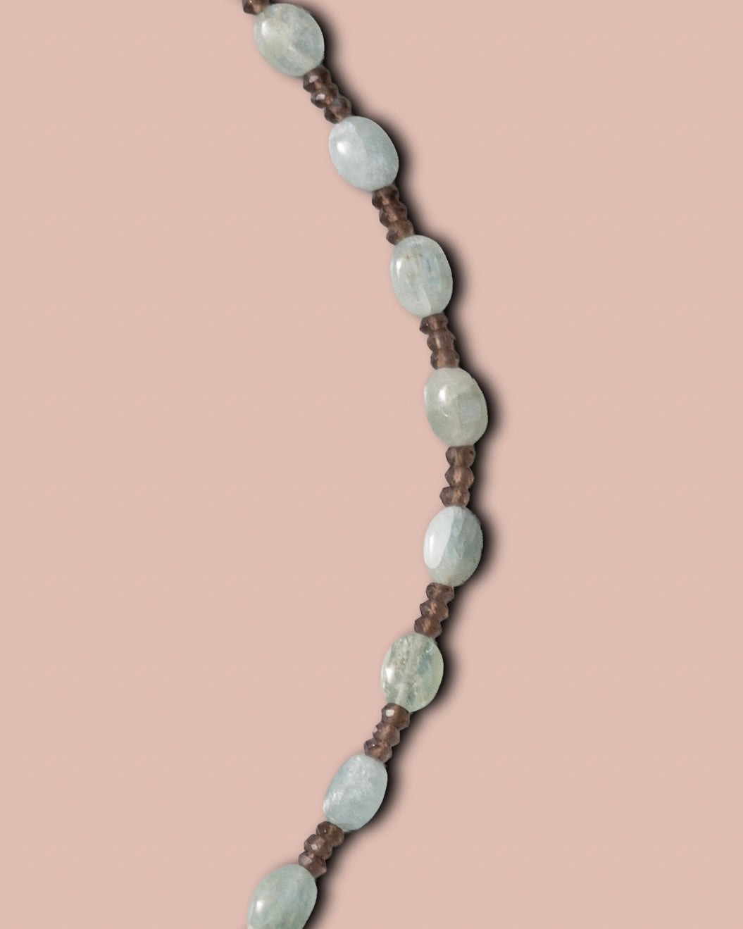 Selva Necklace - Smoky Quartz and Aquamarine