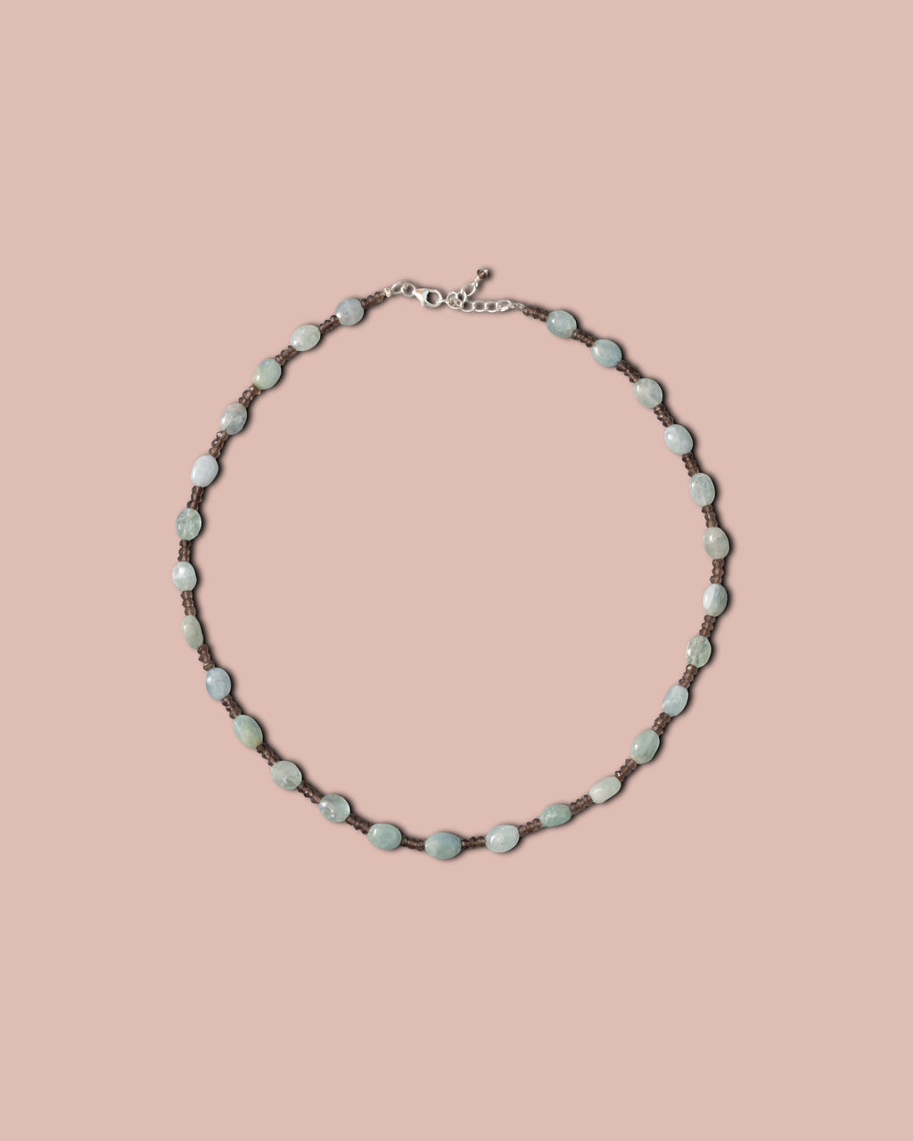 Selva Necklace - Smoky Quartz and Aquamarine
