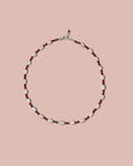 Selva Necklace - Rose Quartz and Red Garnet