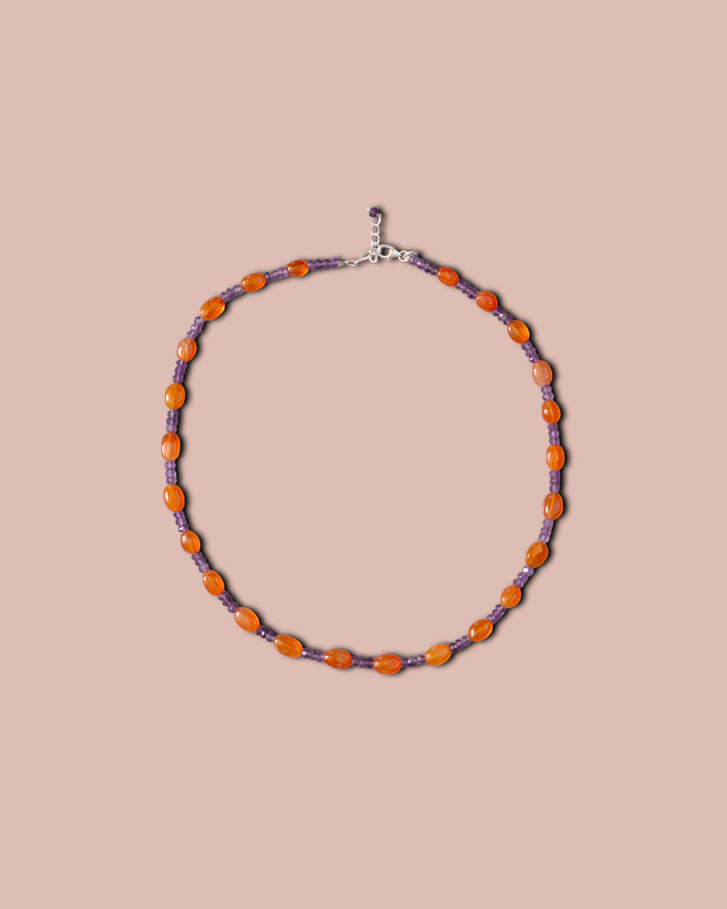Selva Necklace - Cornelian and Amethyst