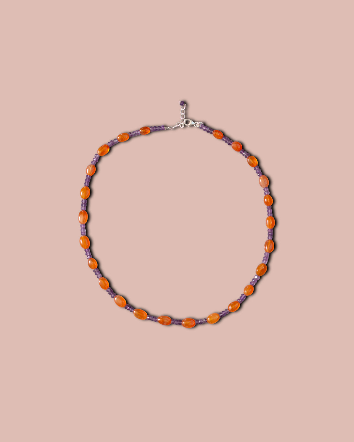 Selva Necklace - Cornelian and Amethyst