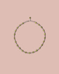 Selva Necklace - Green Garnet and Rose Quartz
