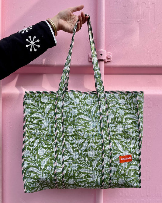 PRAANAM - SUMMER BAG / VERDE