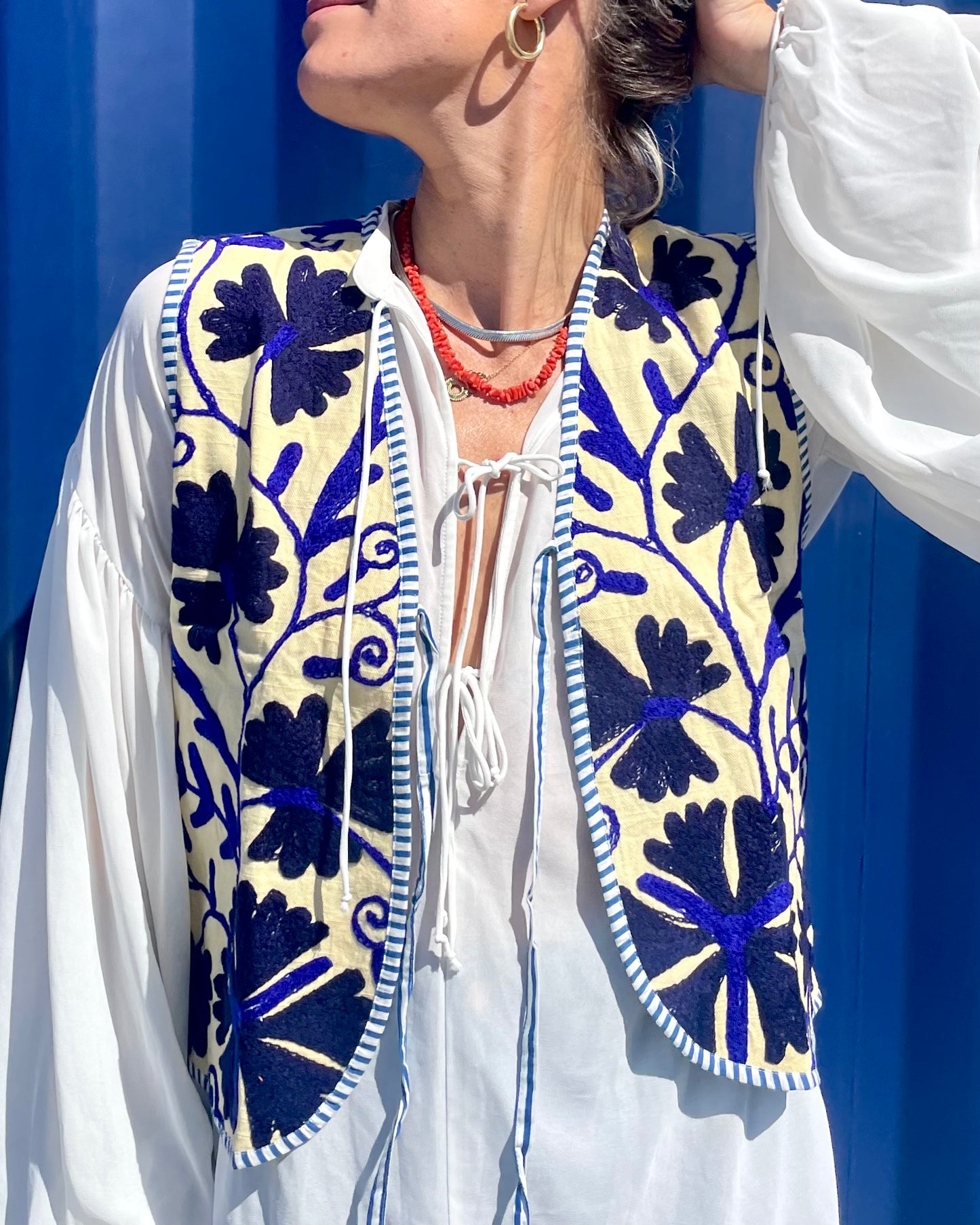 PRAANAM - KALA VEST / BREEZY BLUE