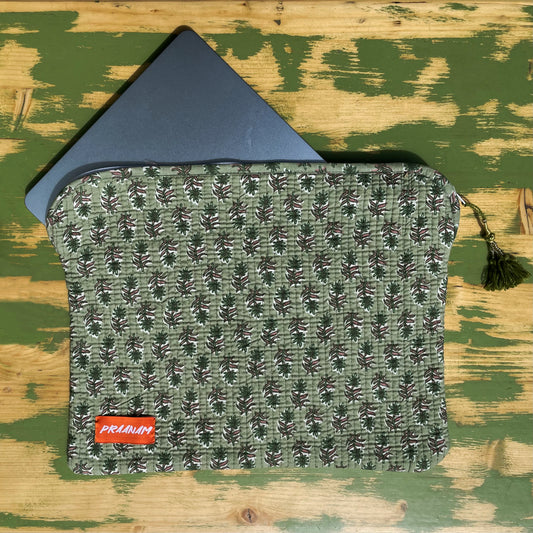 PRAANAM - LAPTOP BAG / OLIVE GROVE