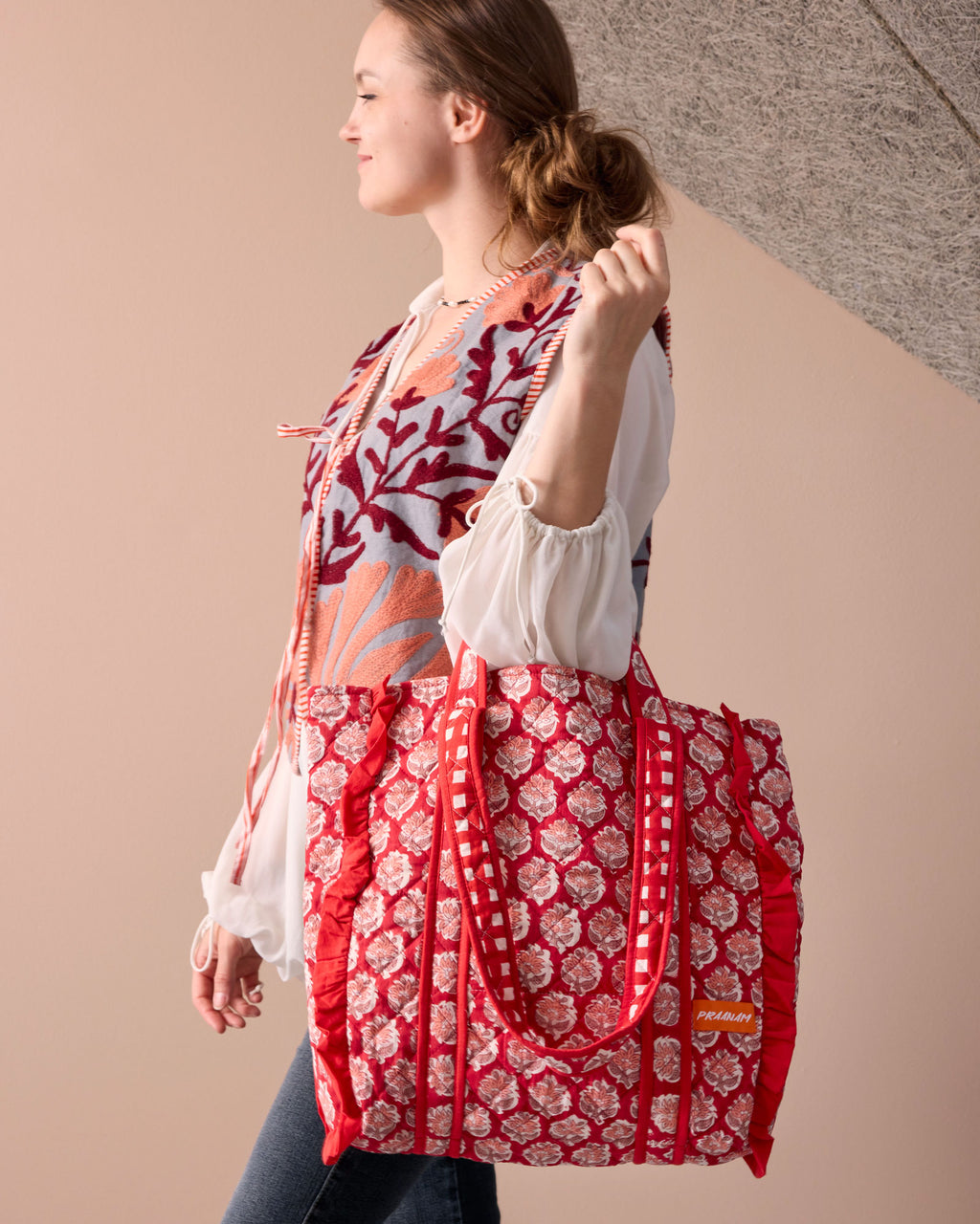 Frill bag - Scarlet Red
