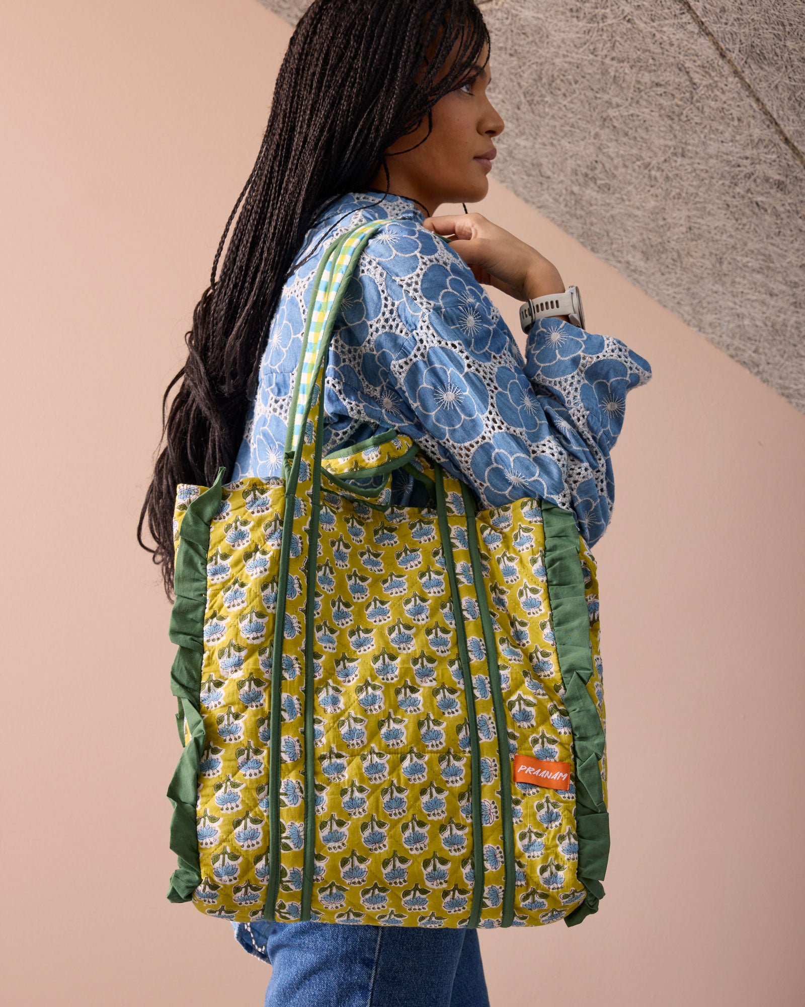 Frill bag - Lime green