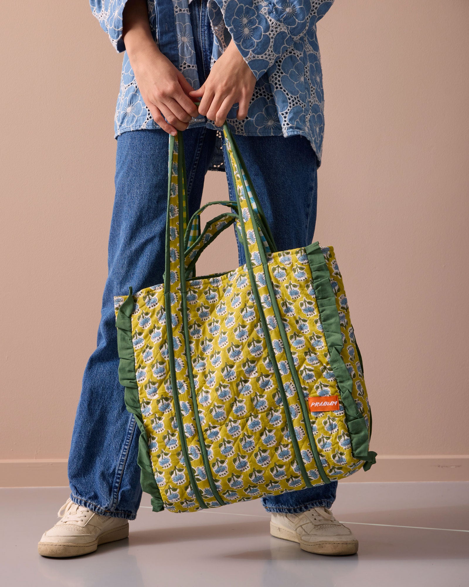 Frill bag - Lime green