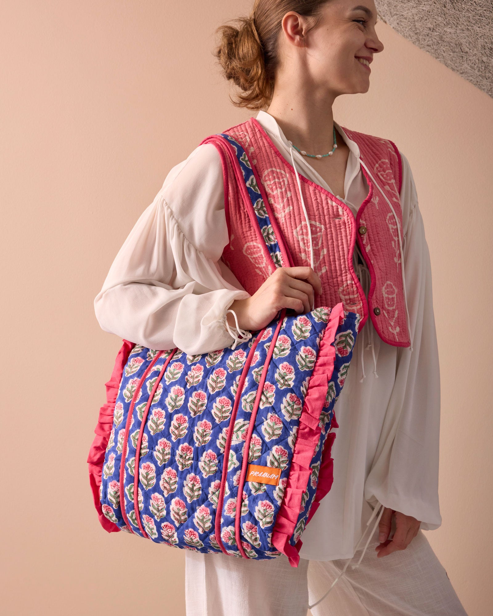 Frill bag - Marine Blue