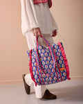 Borsa con balze - Blu marino