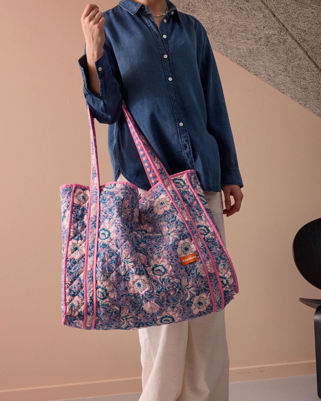 Maxi tote - Liliac