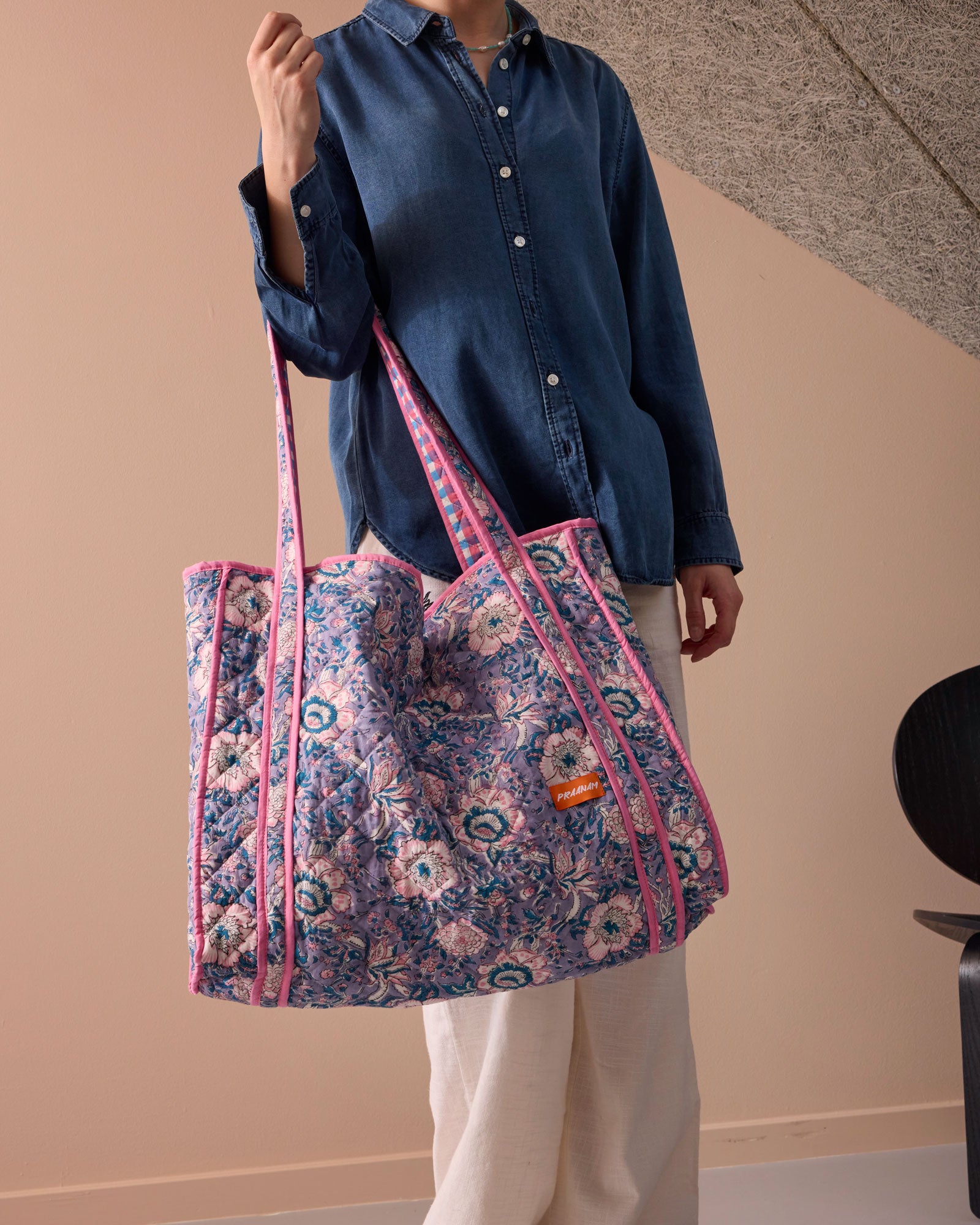 Maxi tote - Liliac