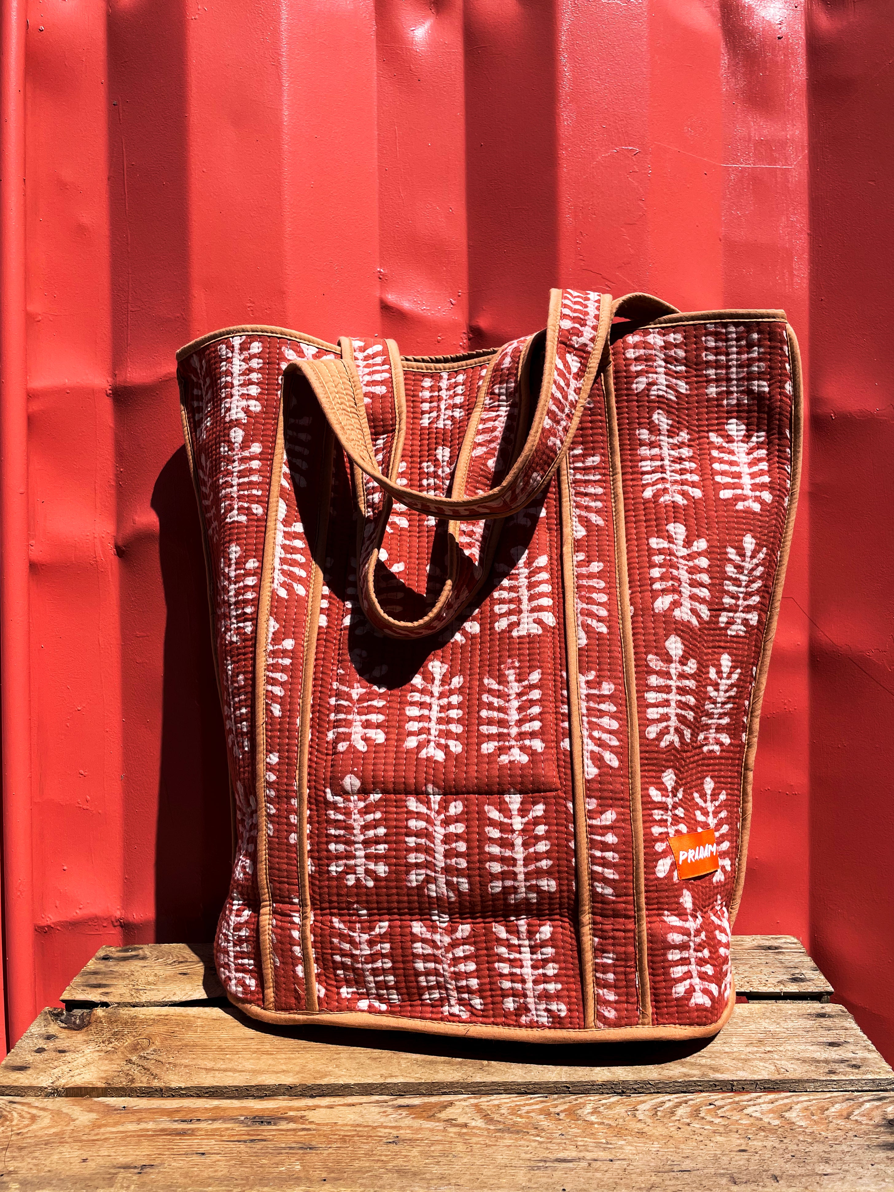 Kora Bag - Rusty Red and Cappuccino