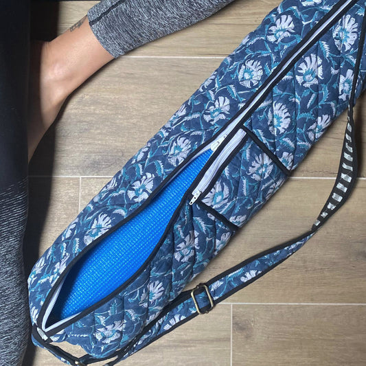 PRAANAM - ASANA BAG / BLUE BLOSSOM